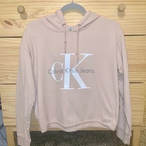 Calvin Klein light pink hoodie